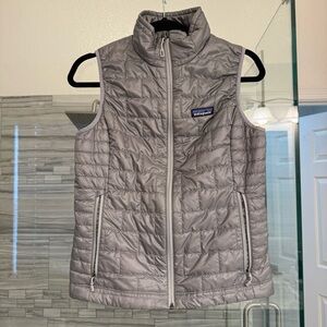 Patagonia Women's Grey Nano Puff Vest Size Small
